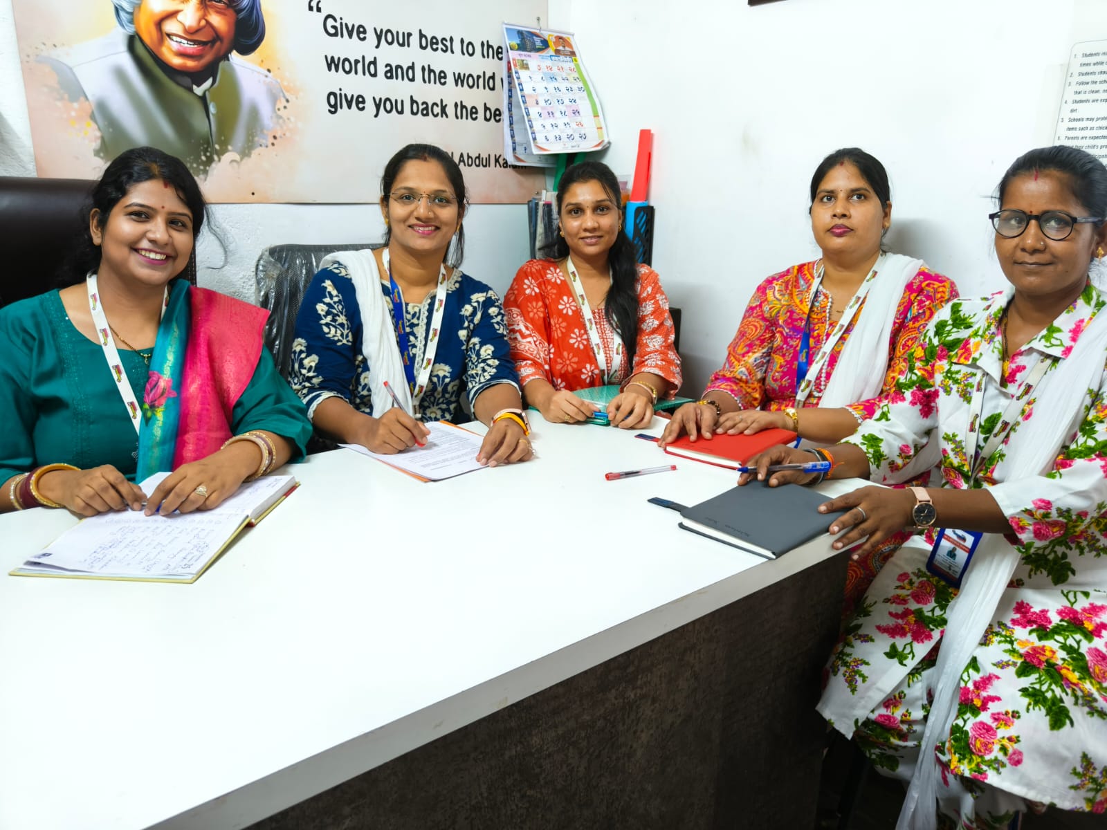 Faculty meeting at My Universal School
